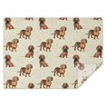 thumbnail image 1 of Dachshund Footprint Rectangle Tablecloth 60"x84",Waterproof Polyester Rectangle Table Cloth, Wipeable Spillproof Polyester Tablecloth for Dining, Camping, Indoor and Outdoor, 1 of 5