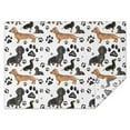 thumbnail image 1 of Dachshund Footprint Rectangle Tablecloth 60"x84",Waterproof Polyester Rectangle Table Cloth, Wipeable Spillproof Polyester Tablecloth for Dining, Camping, Indoor and Outdoor, 1 of 5
