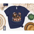 thumbnail image 1 of Dachshund Fourth July American Flag Graphic Design T-Shirt, 1 of 4