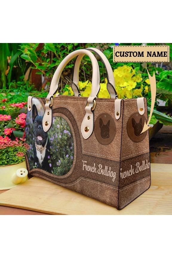 Dachshund French Bulldog Personalized Dog Name Shoulder Bag Female Casual Tote Bags Girls Daily Street Shopping