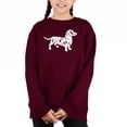 thumbnail image 1 of Dachshund - Girl's Word Art Crewneck Sweatshirt, 1 of 3