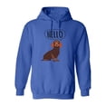 thumbnail image 1 of Dachshund Greeting Hoodie Women -SPIdeals Designs, Female x-Large, 1 of 4