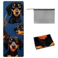 thumbnail image 1 of Dachshund Gym Towel with Storage Bag, 72.8"x26.8", Suitable for Yoga, Pilates, Fitness, Hot Yoga Towel, Yoga Mat Towel, Yoga Towels, 1 of 6