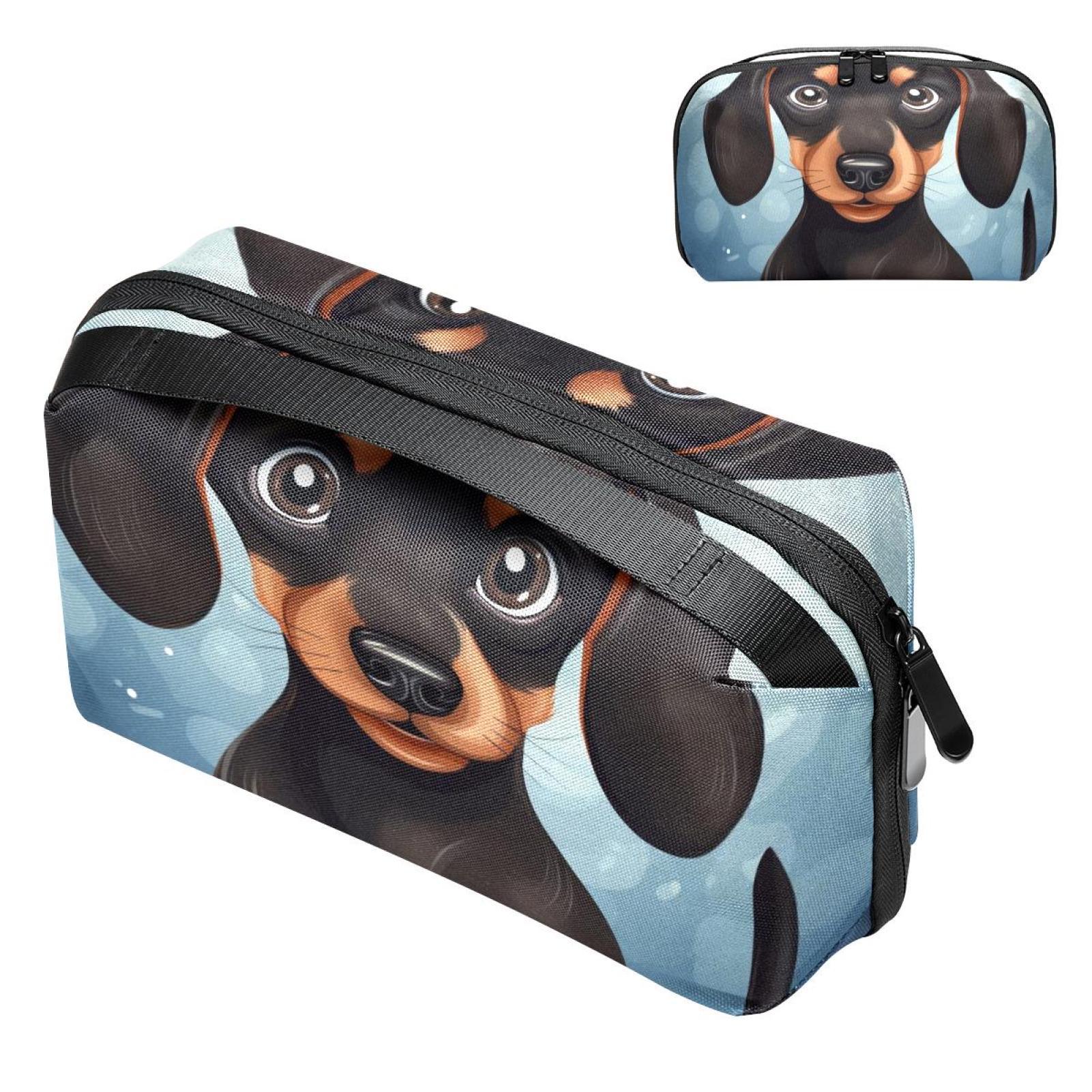 Dachshund Hard Drive Case Waterproof Oxford Fabric Digital Bag for