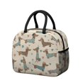 thumbnail image 1 of Dachshund and Heart Beige Pattern Insulated Leakproof Lunch Box for Work, Lunch Bag for Women Men, Loncheras Para Mujer for Beach Travel Picnic Camping, 1 of 6