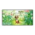 thumbnail image 1 of Dachshund Hello Spring Time Flower Floral Nature Desk Mat Full Keyboard Mouse Pad Wiener Dog Lover Gifts Idea Large Mousepad - 02031, 1 of 5