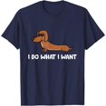 thumbnail image 1 of Dachshund I Do What I Want Cool Dachshund Unisex T-Shirt for Men Women Kids Toddler,Navy Color,Size 4T, 1 of 5
