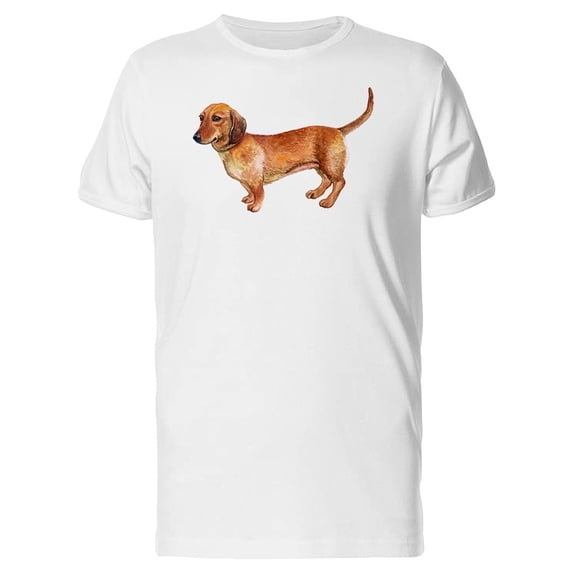 Dachshund In Watercolor Tee Men's -Image by Shutterstock