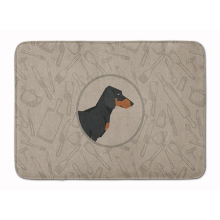 Dachshund In the Kitchen Machine Washable Memory Foam Mat