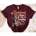thumbnail image 1 of Dachshund Kisses T-Shirt: Wiener Dog Pet Lovers TSHIRT All Size S-5XL, 1 of 5