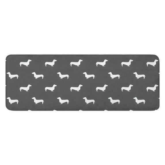 Dachshund Kitchen Rug Mat,Kitchen Runner Rugs Non Skid Washable,Decorative Kitchen Floor Mats for Kitchen,Sink,Laundry,17"x47.2"