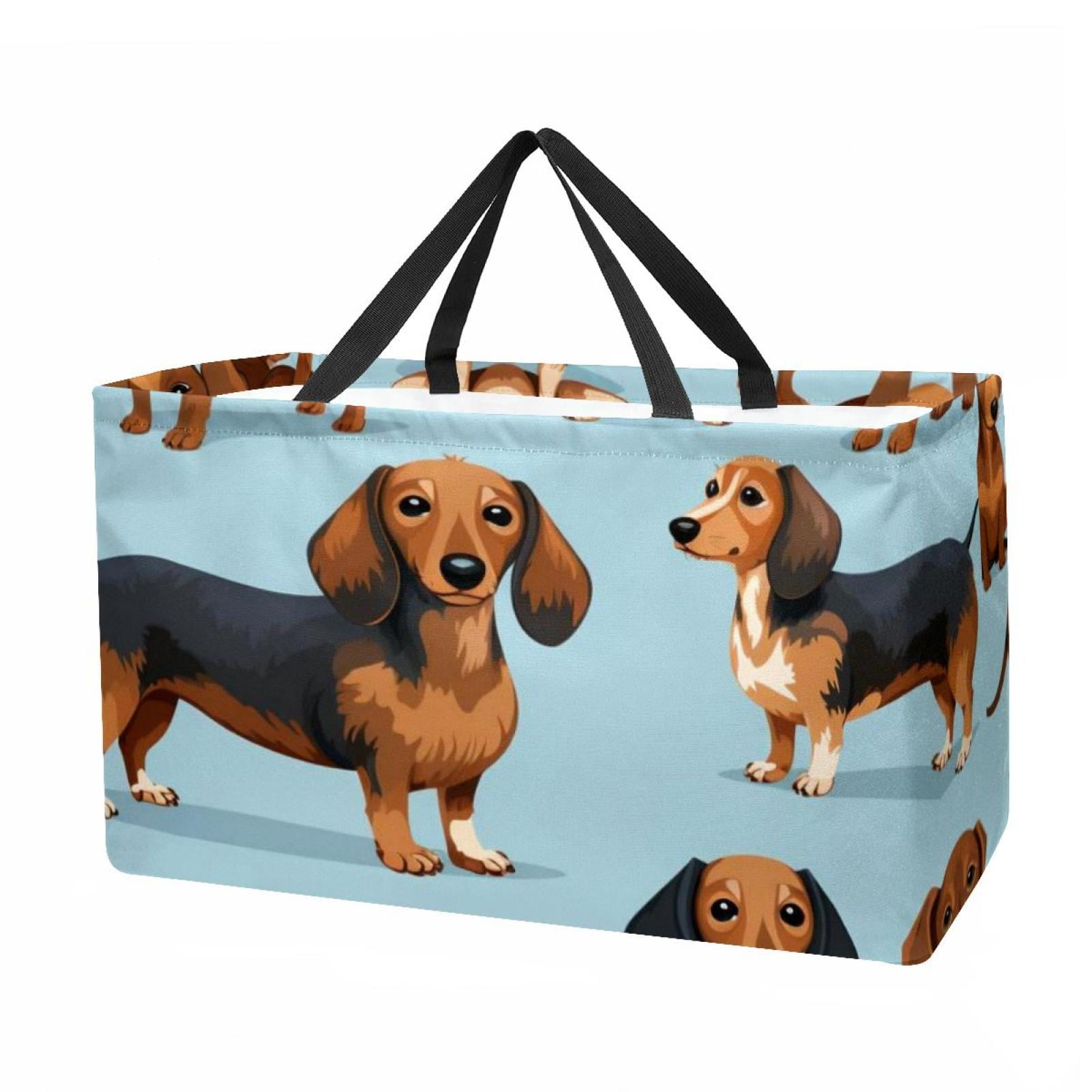Cozy Dachshund Quilted Laundry Basket NCU0DV1634
