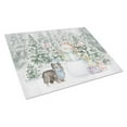 thumbnail image 1 of Dachshund Longhaired with Christmas Presents Glass Cutting Board Large 12 in x 15 in, 1 of 3