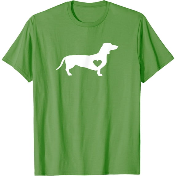 Dachshund Love Doxie Wiener Dog & Puppy Unisex T-Shirt for Men Women Kids Toddler,Lime Color,Size 3T