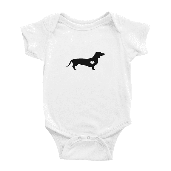 Dachshund Love Funny Baby Bodysuit Boy Girl Unisex