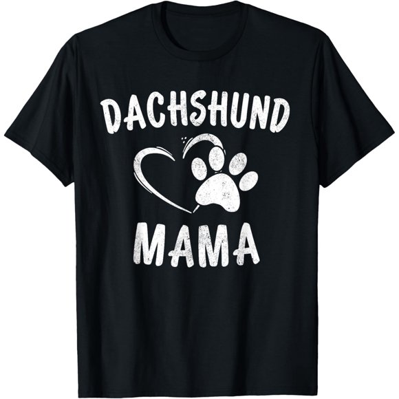 Dachshund Mama Gift Pet Weenie Lover Apparel Dog Doxie Mom T-Shirt