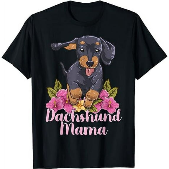 Dachshund Mama Mom Wiener Doxie Dachshund Lover T-Shirt