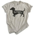 thumbnail image 1 of Dachshund Mama T-shirt, Unisex Women's Shirt, Dachshund Owner, Best Dog Mom Gift, Light Silk Gray, Medium, 1 of 6