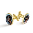 thumbnail image 1 of Dachshund Men's Cufflinks Set, Stainless Steel Shirt Cufflink Set, Suitable for Formal Attire, Ideal for Weddings and Business Meetings, 1 of 6