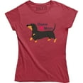 thumbnail image 1 of Dachshund Mom Doxie Wiener Dog Mama Pet Puppy Rescue Gift Women's Tee Shirt, 1 of 4