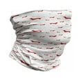 thumbnail image 1 of Dachshund Neck Gaiter, Dog with Hearts and Dots, Unisex, Vermilion Pale Orange, by Ambesonne, 1 of 3