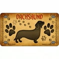 thumbnail image 1 of Dachshund Novelty Metal License Plate 4" x 2.2" Mini, 1 of 1