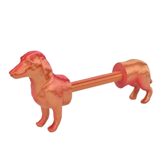 Dachshund Paper Towel Holder - 3D Printed Funny Vintage Dog Tissue Roll Dispenser for Kitchen & Bathroom, Freestanding Animal Toilet Paper Holder for Home Decor