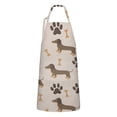 thumbnail image 1 of Dachshund and Paws Apron-Garden Aprons for Women with Pockets-Cotton Linen Waterproof Kitchen Cooking Gardening Aprons Adjustable for Kitchen,Cooking,BBQ and Salon 33x27 Inch, 1 of 7