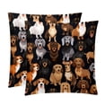 thumbnail image 1 of Dachshund Pillow Covers with Unique Patterns - Set of 2, Chair Pillow Covers for Sofa, Couch, Bed - Available in 16x16, 18x18, 20x20 Inches for Home Decor and Gifts, 1 of 6