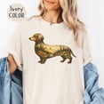 thumbnail image 1 of Dachshund Plants Shirt, Wiener Dog Nature Graphic Tee, Trees Wild Flowers Design Comfort Colors Unisex Cotton T-Shirt, Size S-3XL, 1 of 3