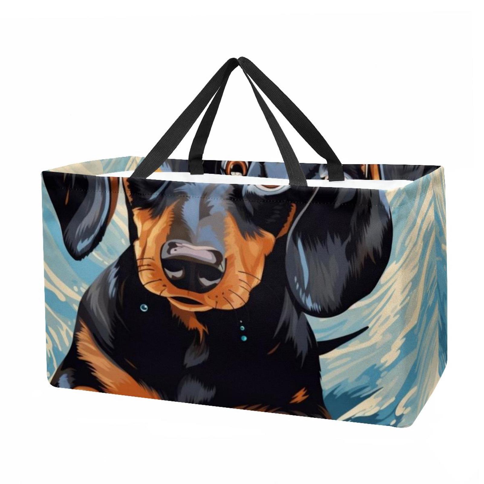 Cozy Dachshund Quilted Laundry Basket NCU0NNL070