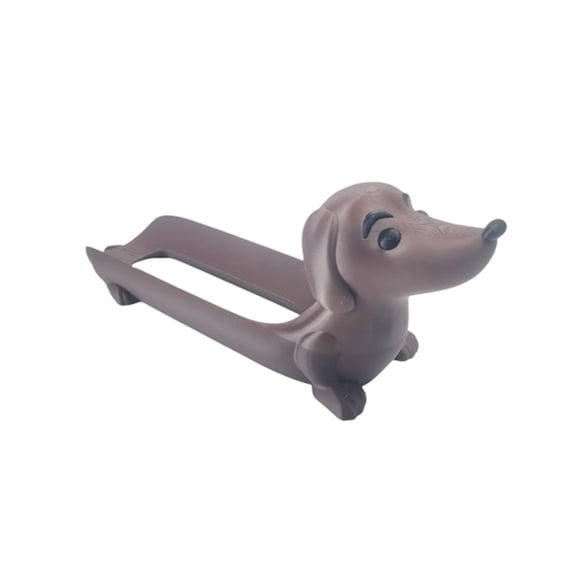 Dachshund Puppy Tray for Feeding and Training, Novelty Pet Food Dish and Organizer for Small Dogs, Decorative and Functional Pet Accessory, 1Pack Coffee