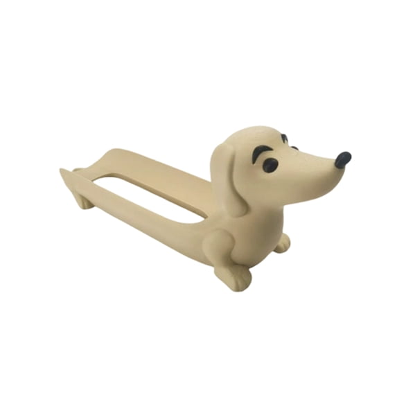 Dachshund Puppy Tray for Feeding and Training, Novelty Pet Food Dish and Organizer for Small Dogs, Decorative and Functional Pet Accessory, 1Pack Khaki