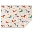 thumbnail image 1 of Dachshund Rectangle Tablecloth 60"x84",Waterproof Polyester Rectangle Table Cloth, Wipeable Spillproof Polyester Tablecloth for Dining, Camping, Indoor and Outdoor, 1 of 5