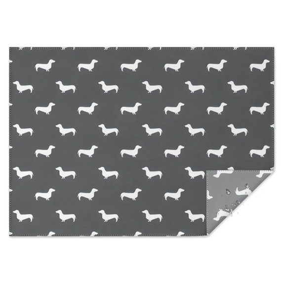Dachshund Rectangle Tablecloth 60"x84",Waterproof Polyester Rectangle Table Cloth, Wipeable Spillproof Polyester Tablecloth for Dining, Camping, Indoor and Outdoor