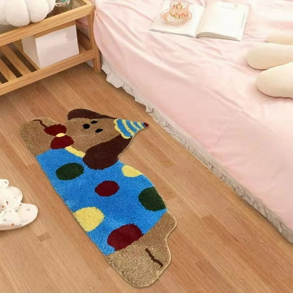 Dachshund Rug Cartoon Funny Dog Door Mat Christmas Decorations Indoor Entrance Mat Area Rugs Novelty Anti-Slip Door Mat