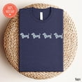 thumbnail image 1 of Dachshund Shirt - Blue Toile Dachshund Tee - Dachshund Dog Mom - Wiener Dog Shirt - Cute Doxie Shirt - Dachshund Graphic Shirt, 1 of 5
