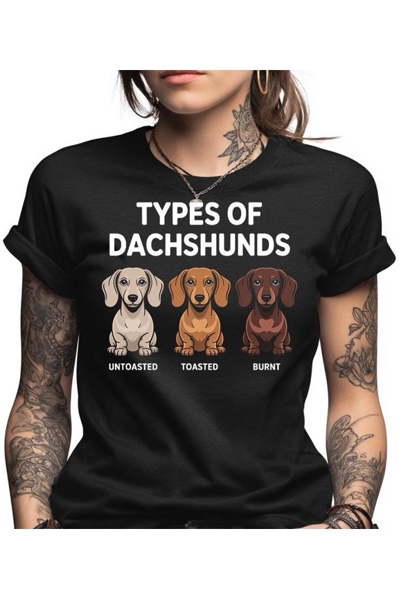 Dachshund Shirt, Funny Wiener Dog Tee, Types of Doxies Gift, Cute Dog Lover Apparel, Dachshund Mom Dad Gift