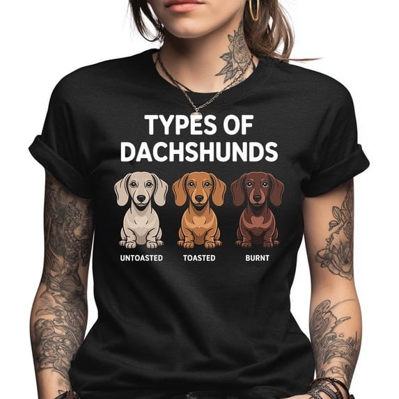 Dachshund Shirt, Funny Wiener Dog Tee, Types of Doxies Gift, Cute Dog Lover Apparel, Dachshund Mom Dad Gift