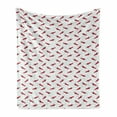 thumbnail image 1 of Dachshund Soft Flannel Fleece Throw Blanket, Clothed Sausage Dog and Merry Christmas Lettering, Cozy Plush for Indoor and Outdoor Use, 70" x 90", Warm Taupe Dark Pink, by Ambesonne, 1 of 6