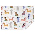 thumbnail image 1 of Dachshund Sport Rectangle Tablecloth 60"x84",Waterproof Polyester Rectangle Table Cloth, Wipeable Spillproof Polyester Tablecloth for Dining, Camping, Indoor and Outdoor, 1 of 5