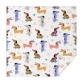 thumbnail image 1 of Dachshund Sport Square Tablecloth,Waterproof Square Table Cover,Wipeable Spillproof Washable Table Cover for Home Kitchen Party Decor 42"X42"(107x107cm), 1 of 6