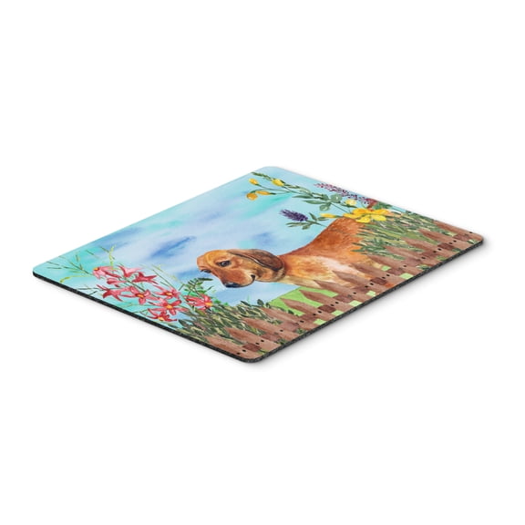 Dachshund Spring Mouse Pad Hot Pad or Trivet