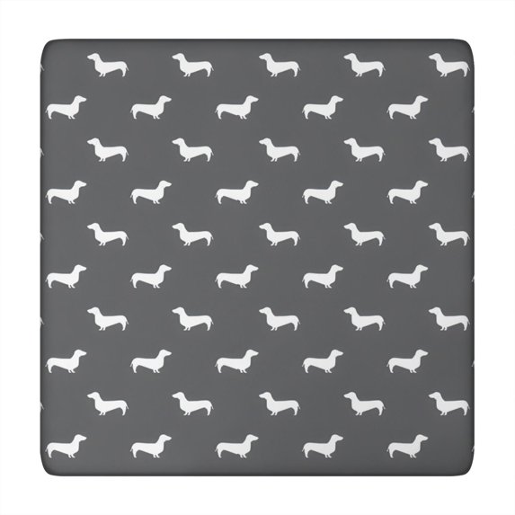 Dachshund Square Fitted Tablecloth with Elastic Edge,Square Table Cover,Washable Elastic Table Cover for Home Kitchen Party Decor 34"x34"