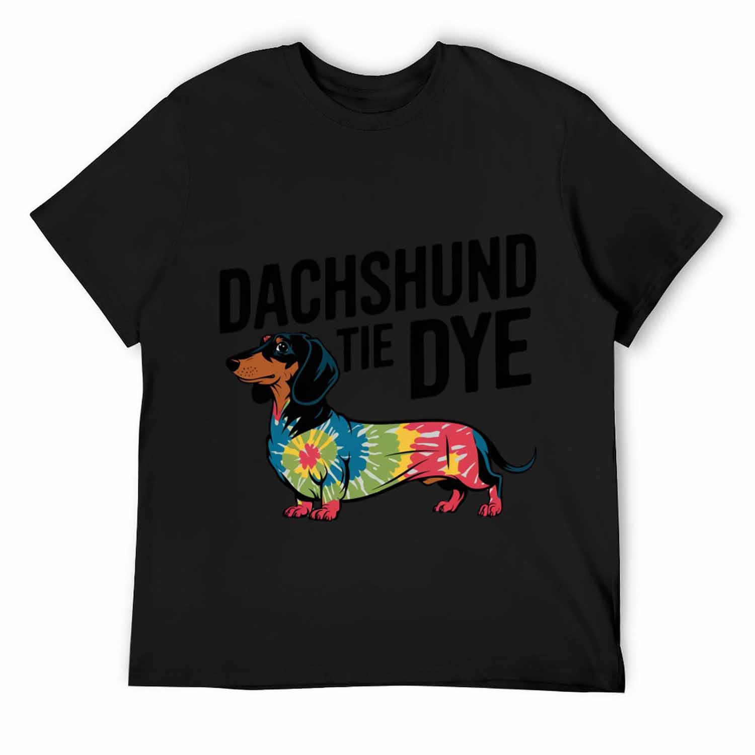 Dachshund Tie Dyetshirt design dog Genderfluid Third Gender Funny Non Binary T-Shirt - Walmart.com