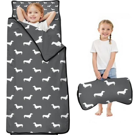 Dachshund Toddler Nap Mats for Kids Preschool,Sleeping Mat Bag or Kids,Toddler Sleeping Bag,Toddler Nap Mat or Daycare