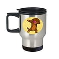 thumbnail image 1 of Dachshund Travel Cup - Dabbing - Puppy Lover Gifts - 14 Oz Stainless Steel Coffee Mug, 1 of 4