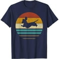 thumbnail image 1 of Dachshund Vintage Silhouette 60s 70s Retro grunge Dog Lover Unisex T-Shirt for Men Women Kids Toddler,Navy Color,Size YXL, 1 of 5