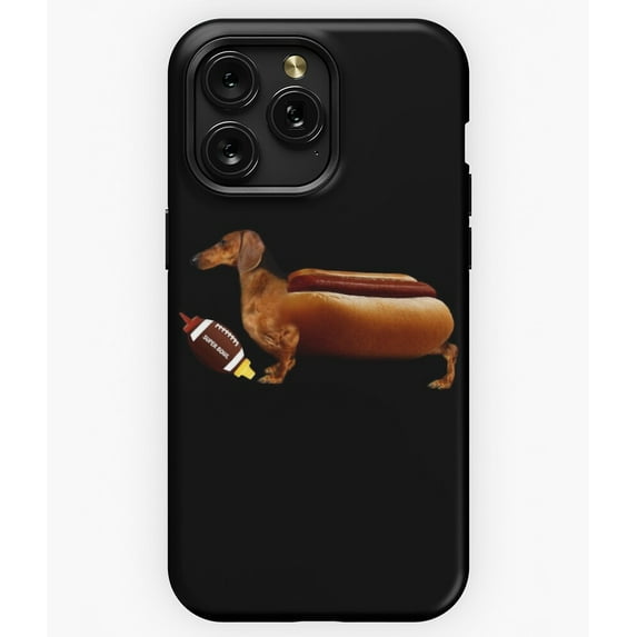 Dachshund Weiner Dog Football Ketchup G5013 Phone Case for iPhone17 16 15 14 13 12 11 Pro Max