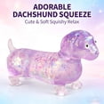 thumbnail image 1 of Dachshund Weiner Dog Stress Toy 4.3 Inch Cute Mini Squeeze Sensory Fidget for Anxiety Relief Adults Kids Portable Gift,Purple, 1 of 5